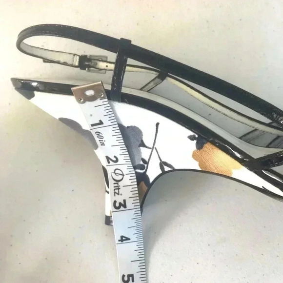 NIB!Franco Sarto - Floral heel pattern- Open Toe Dressey Shoes Size 9 M - Picture 7 of 8